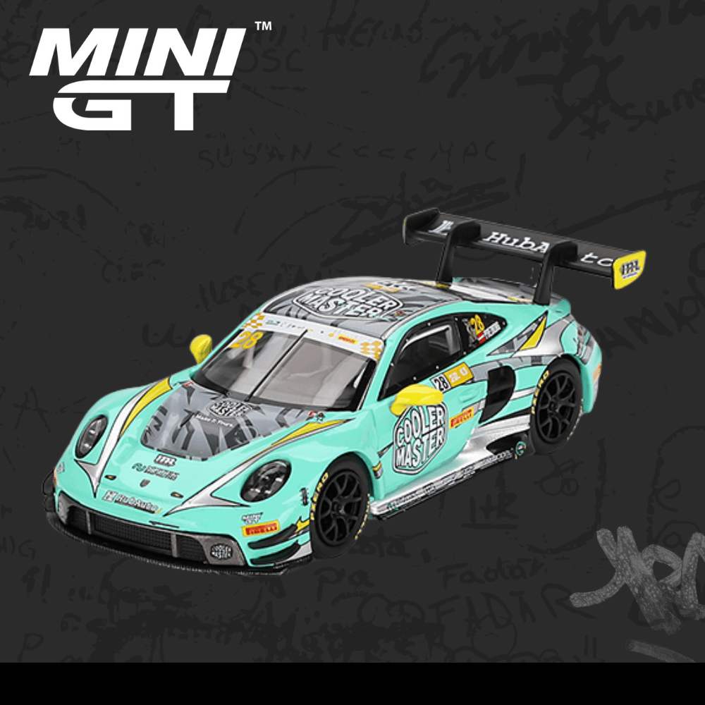 Mini GT 804 Porsche 911 GT3 R HubAuto Racing 2023 FIA GT World Cup 70th Macau Grand Prix 