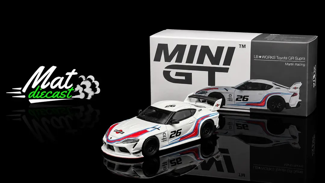 MINI GT 296 LB☆WORKS Toyota GR Supra Martini Racing