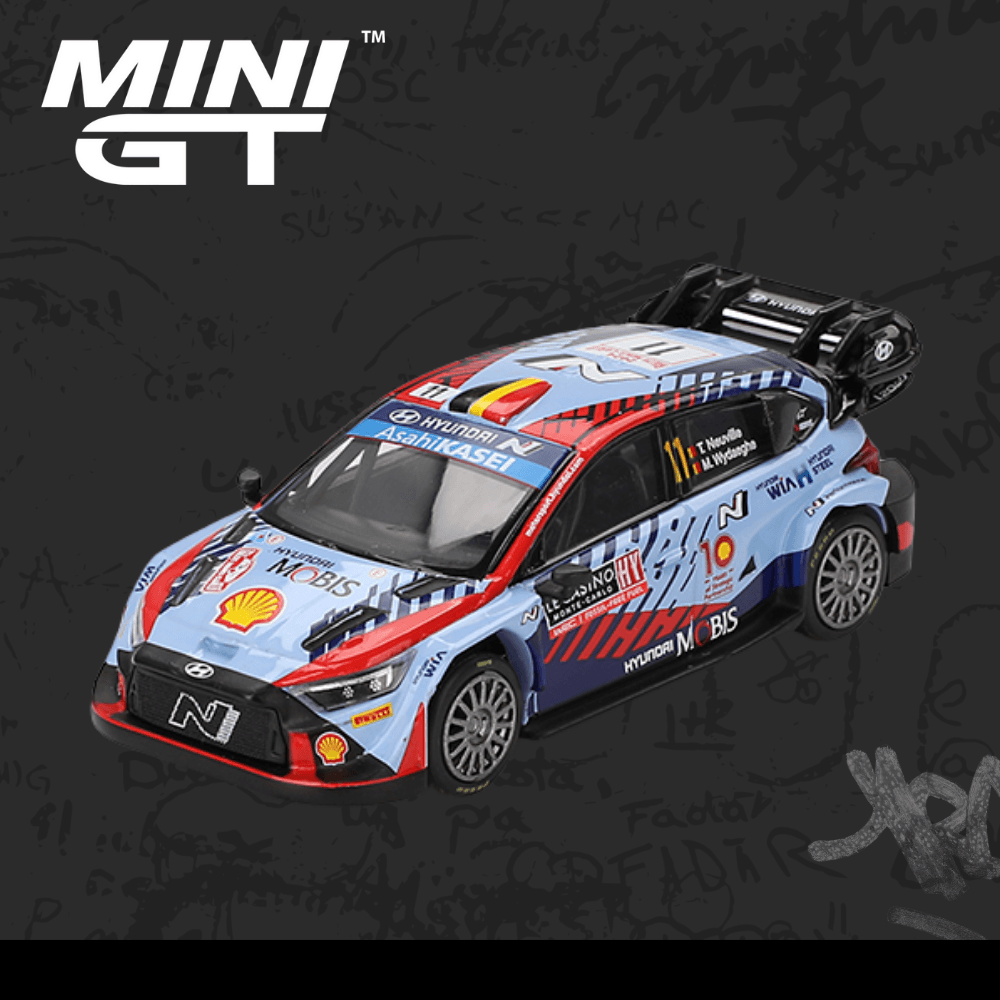 Mini GT 871 Hyundai i20 N Rally1 Hybrid 2024 Rallye Monte-Carlo Winner