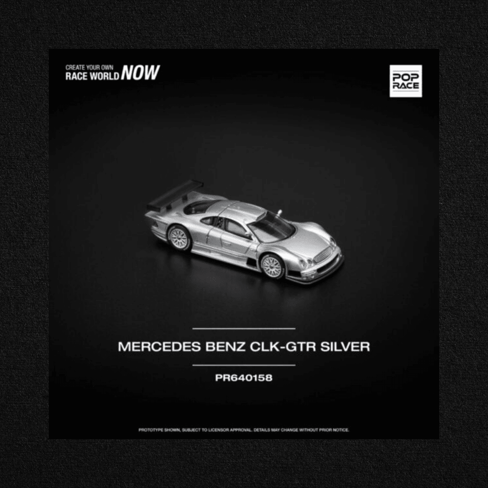 Pop Race Mercedes Clk Gtr SILVER PR640158