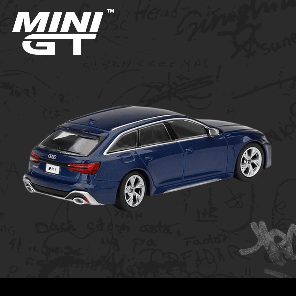 Mini Gt 186 Audi RS 6 Avant Navarra Blue Metallic