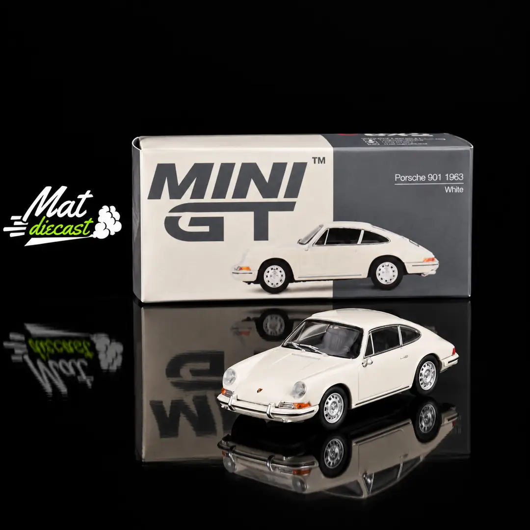 Porsche 901 ミニカー ホワイト MINI GT 642 Porsche 901 1963 White