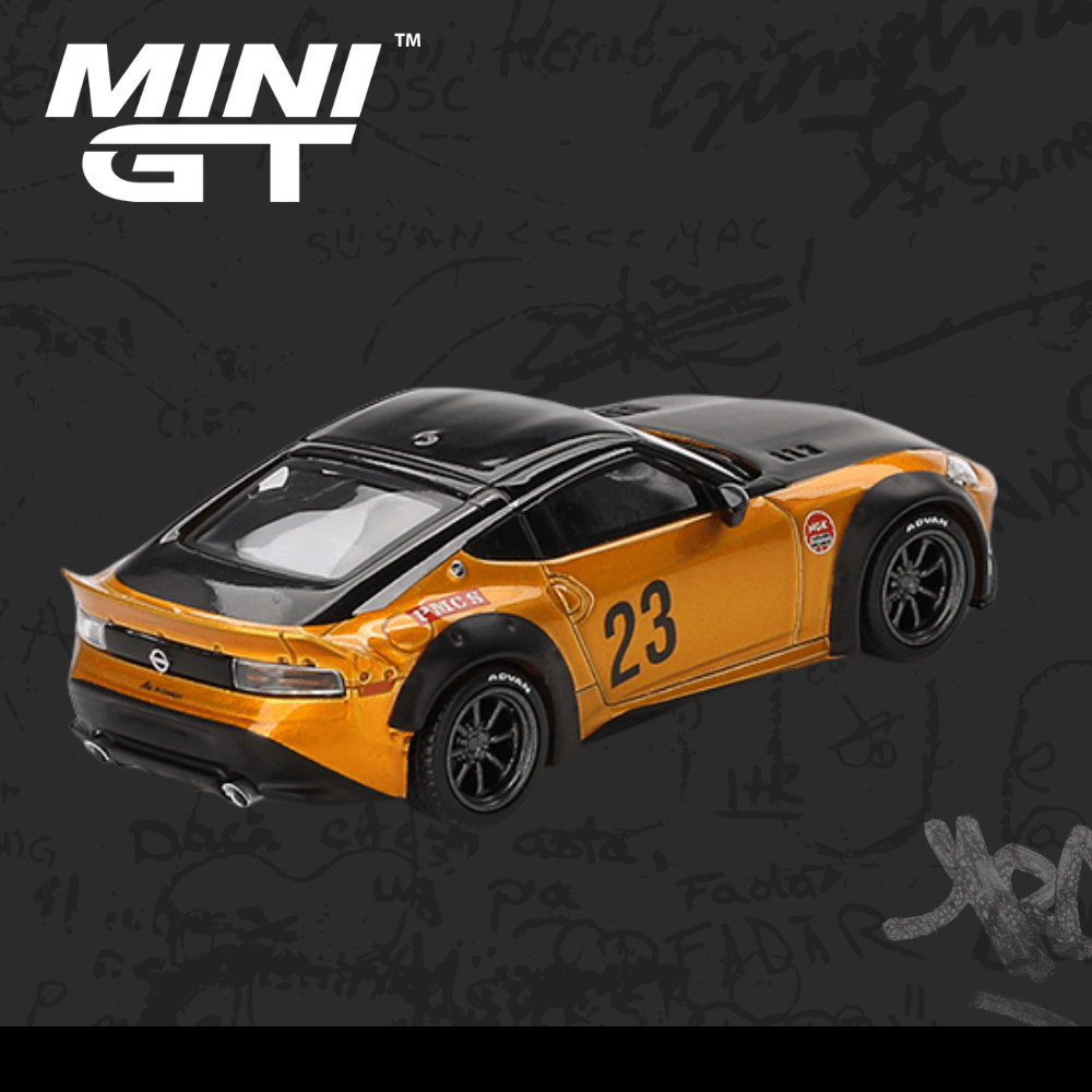 Mini GT 782 Nissan Z LB NATION WORKS LB Gold