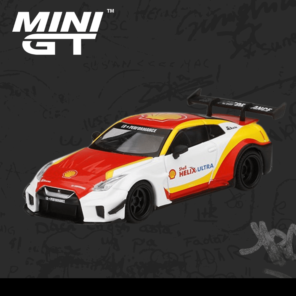 Mini GT 262 x shell Exclusive LB-Silhouette WORKS GT Nissan 35GT-RR Hong Kong Shell Special V.2