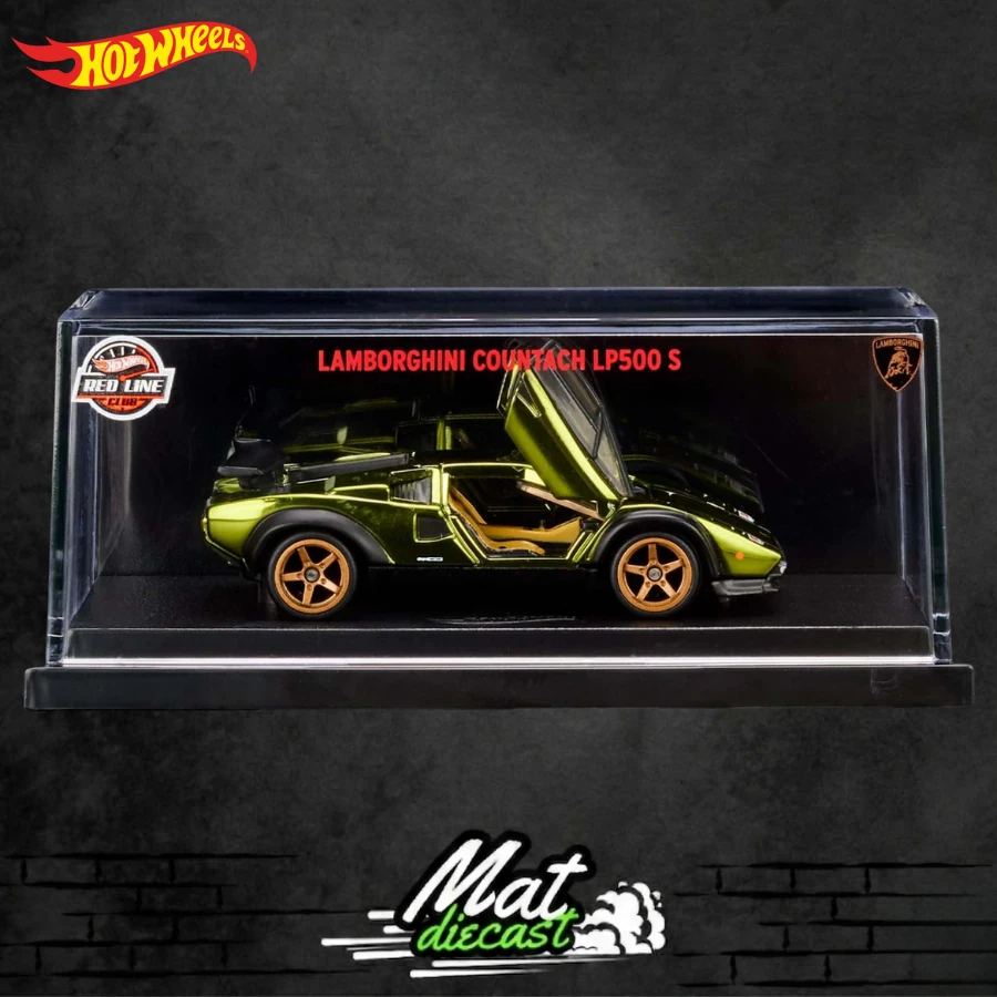HOTWHEELS RLC EXCLUSIVE '82 LAMBORGHINI COUNTACH LP 500 S GREEN CHROME