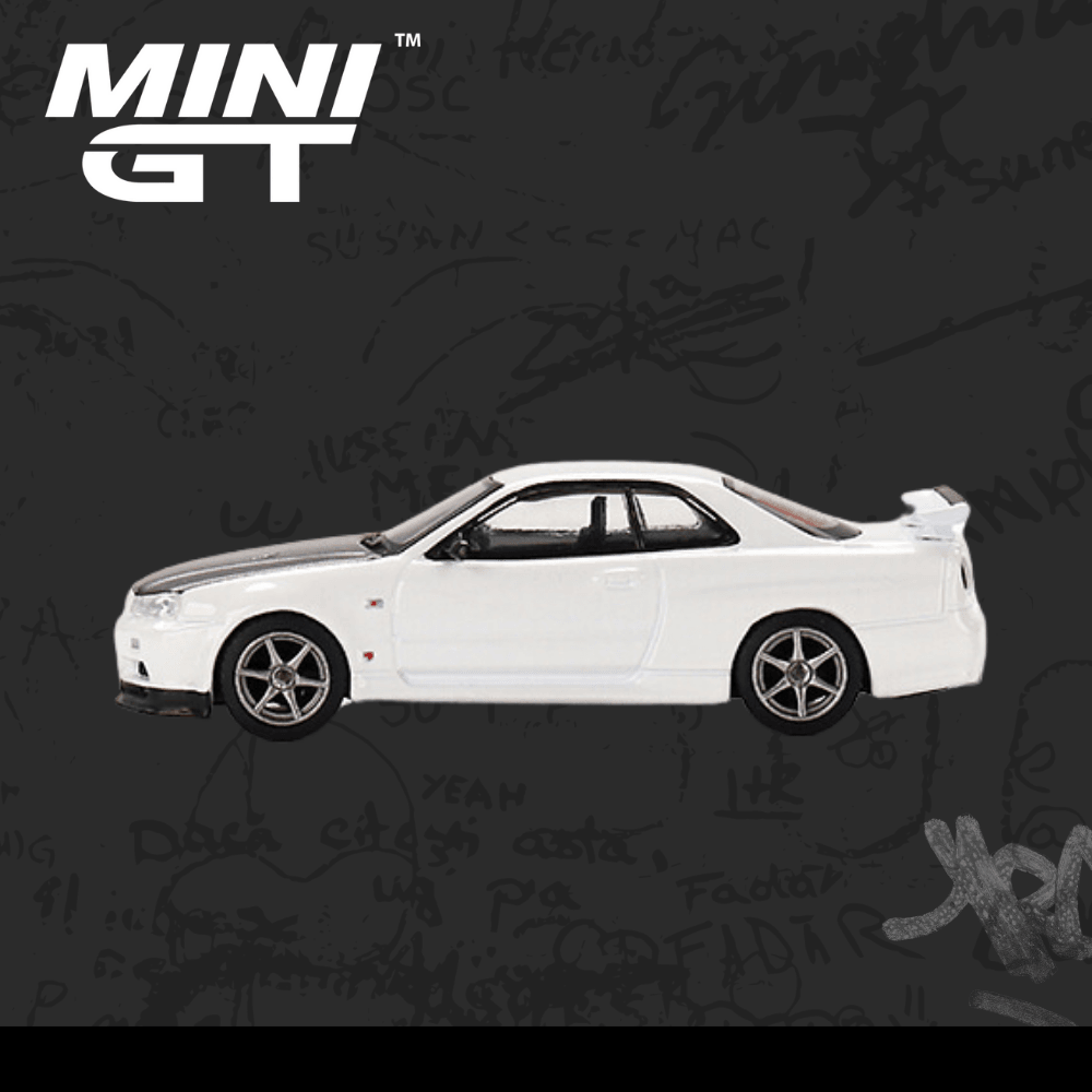 Mini Gt 501 Nissan Skyline GT-R (R34) V-Spec II N1 White