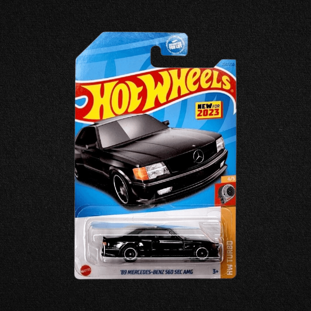 Hot Wheels Long Card Mercedes Benz 560 Sec 