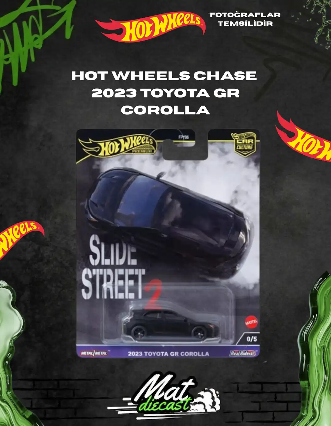 ホットウィール　チェイス 2023 TOYOTA GR COROLLA turkce-turkce-turkce-turkce-