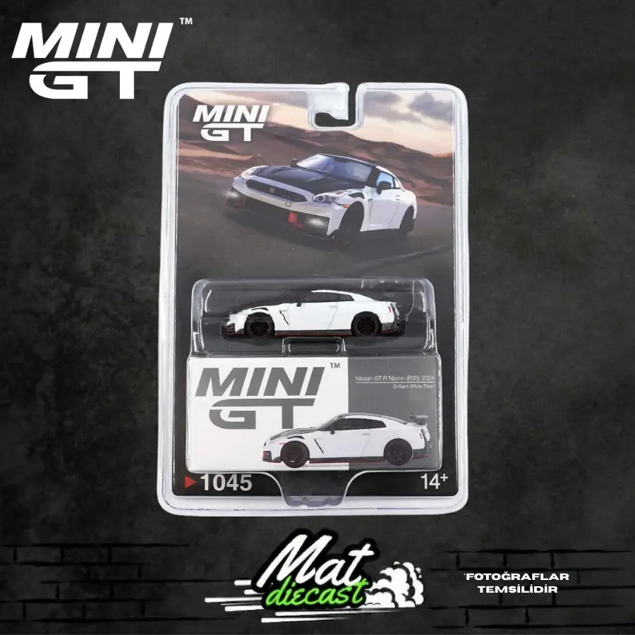 MINIGT 1045 BLISTER Nissan GT-R Nismo 2024 Brilliant White Pearl
