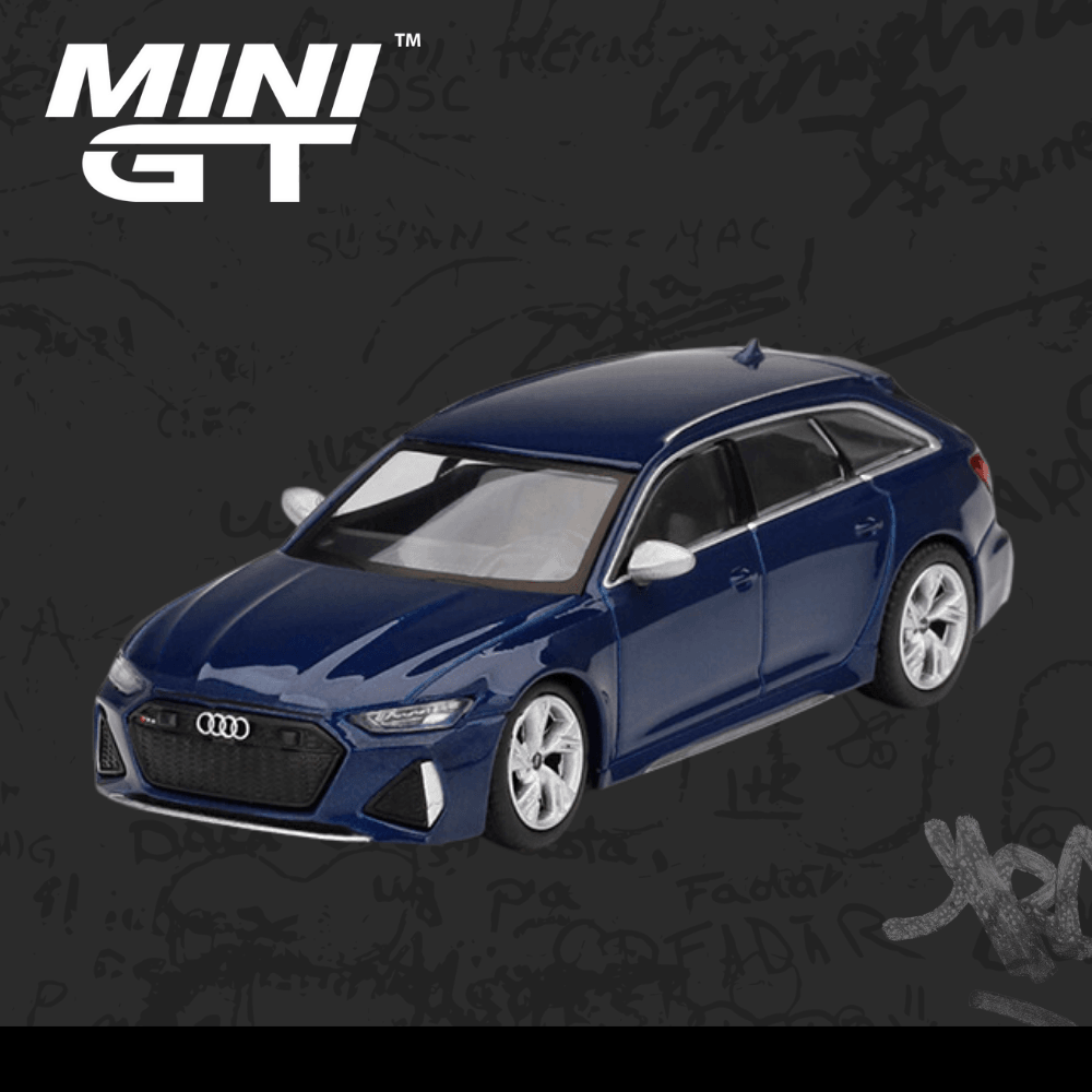 Mini Gt 186 Audi RS 6 Avant Navarra Blue Metallic