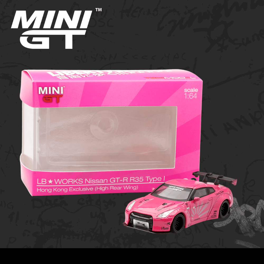 Mini GT 29 Nissan GT-R R35 Type 1 Hong Kong Exclusive (High Rear Wing)