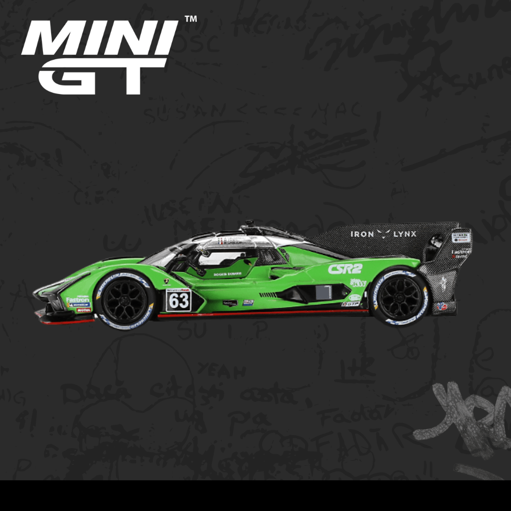 Mini GT 816 Lamborghini SC63 #63 Iron lynx 2024 IMSA Sebring 12 Hrs 