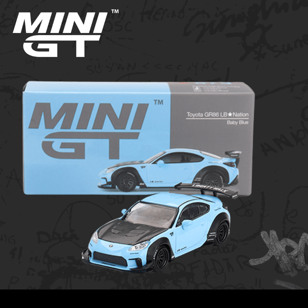 Mini GT 873 Toyota GR86 LB Nation Baby Blue