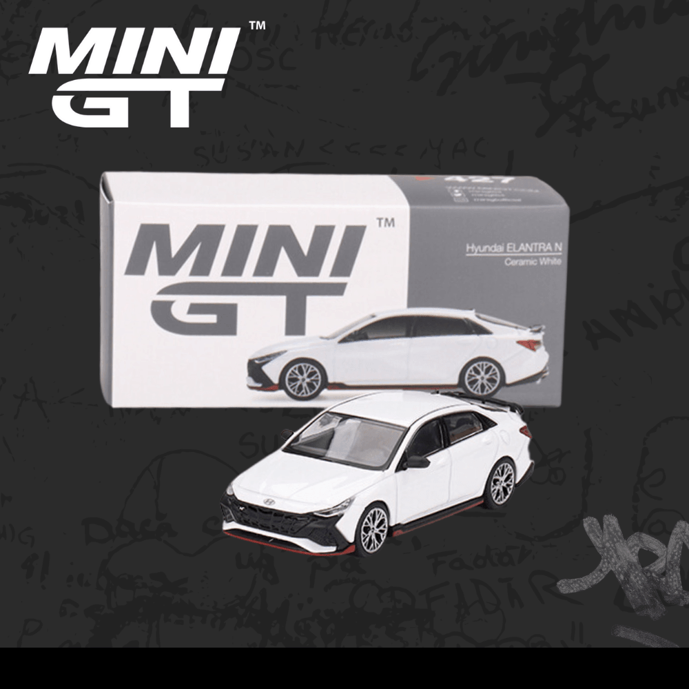 Mini Gt 427 Hyundai Elantra N Ceramic White Hyundai Elantra N Ceramic White