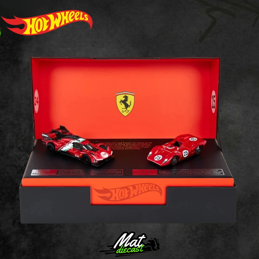 Hot Wheels Ferrari Heritage 2-Pack 499P Modificata 312 P w/ COA