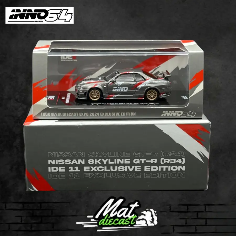 INNO64 Nissan Skyline GT-R (R34) Z-Tune Indonesia Diecast Expo
