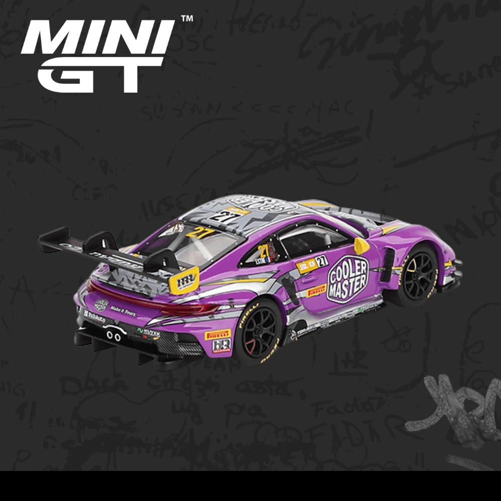 Mini GT 793 Porsche 911 GT3 R #27 HubAuto Racing 2023 FIA GT World Cup 70th Macau Grand Prix 
