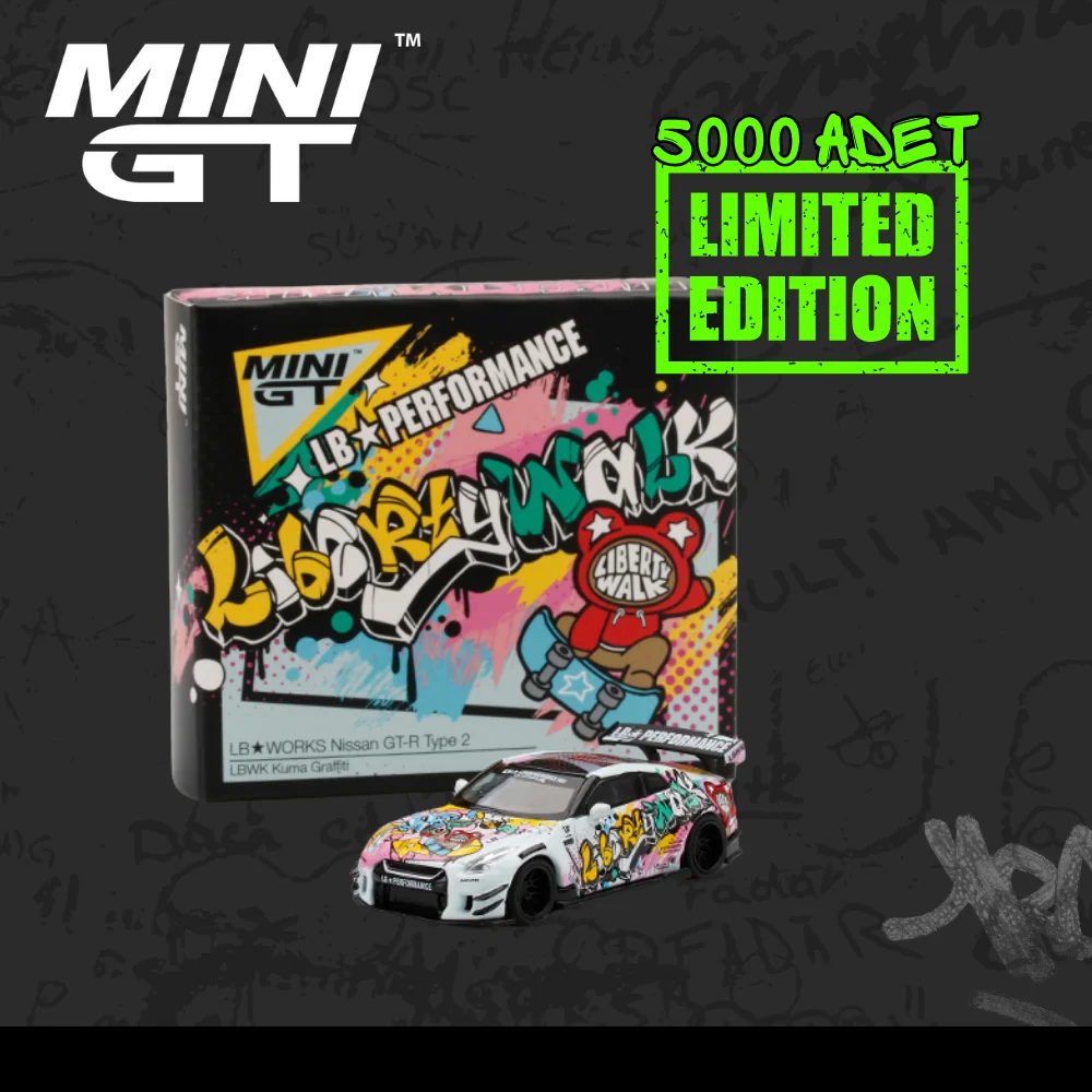 Mini Gt 244 LB☆WORKS Nissan GT-R R35 Type 2 Rear Wing ver 3