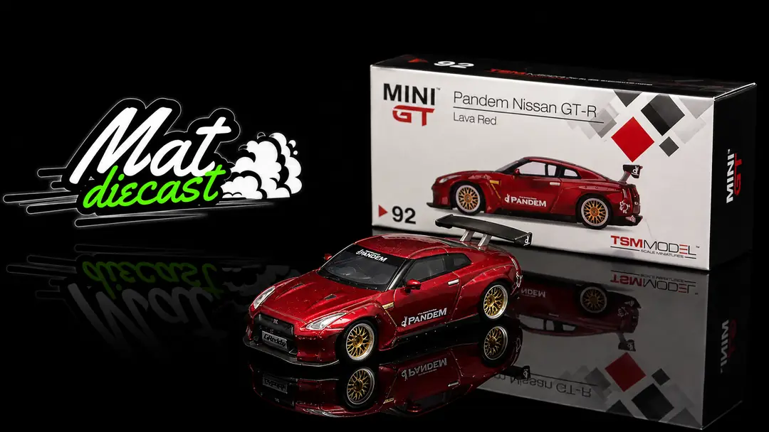 MINI GT 92 Pandem Nissan GT-R Lava Red