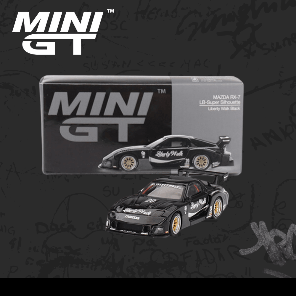 Mini Gt 785 MAZDA RX-7 LB-Super Silhouette Liberty Walk Black 