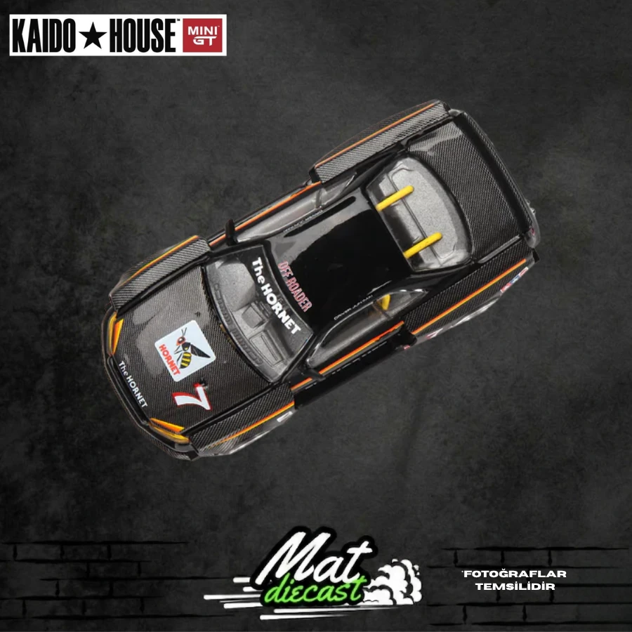 街道ハウスGT-R(R34)TAMIYA \"The Hornet\"(新品未開封) Mini GT - Nissan Skyline GT-R (R34) TAMIYA x KAIDO HOUSE 