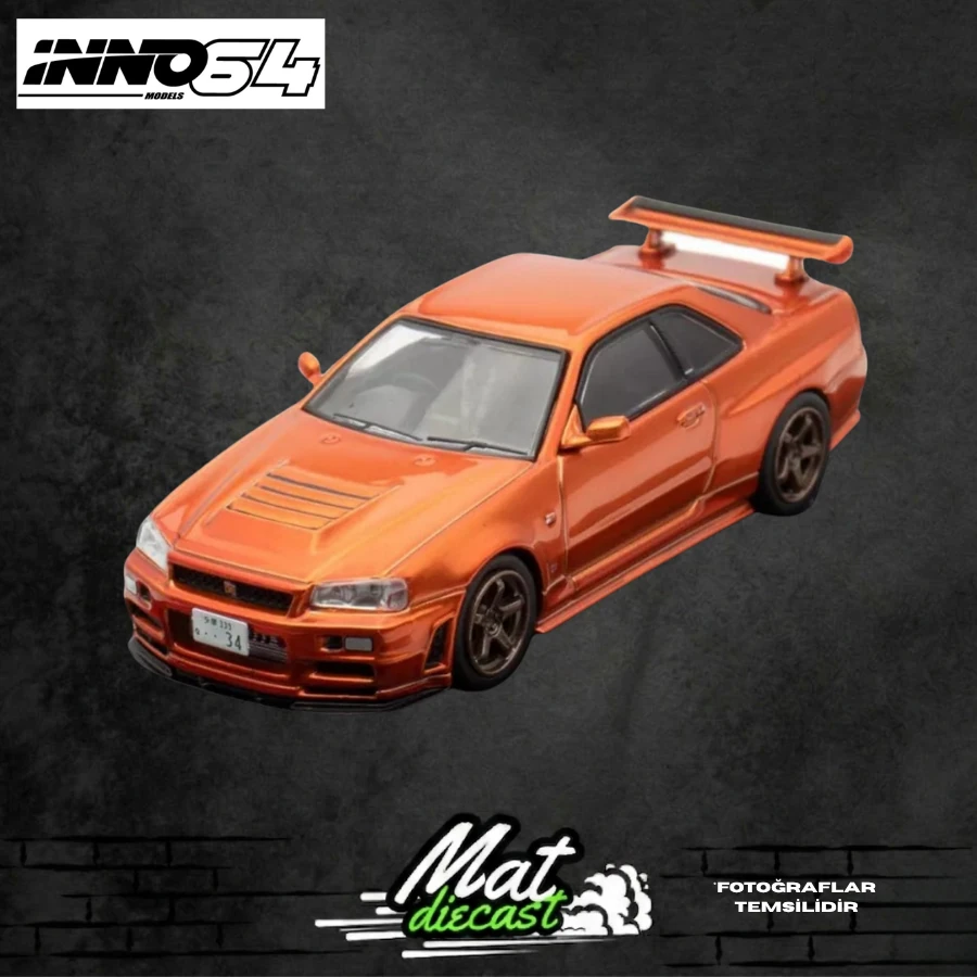 INNO 64 R34 2台 （km専用） INNO64 – Nissan Skyline GTR (R34) R-Tune Metalik Turuncu