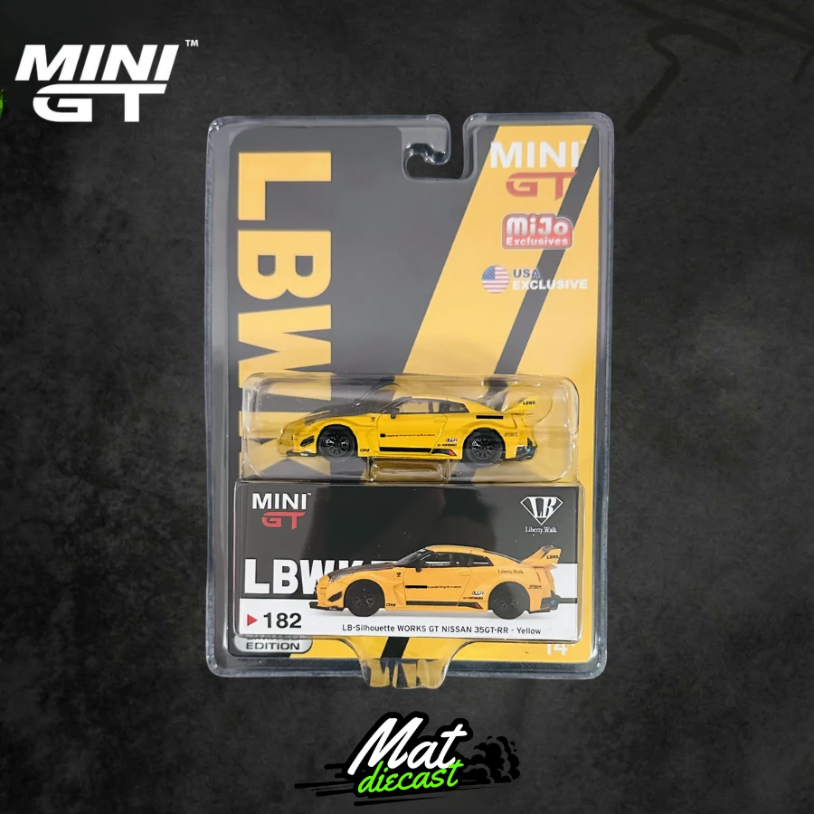 Mini GT 182 - LB-Silhouette WORKS GT NISSAN 35GT-RR Ver.1 Yellow