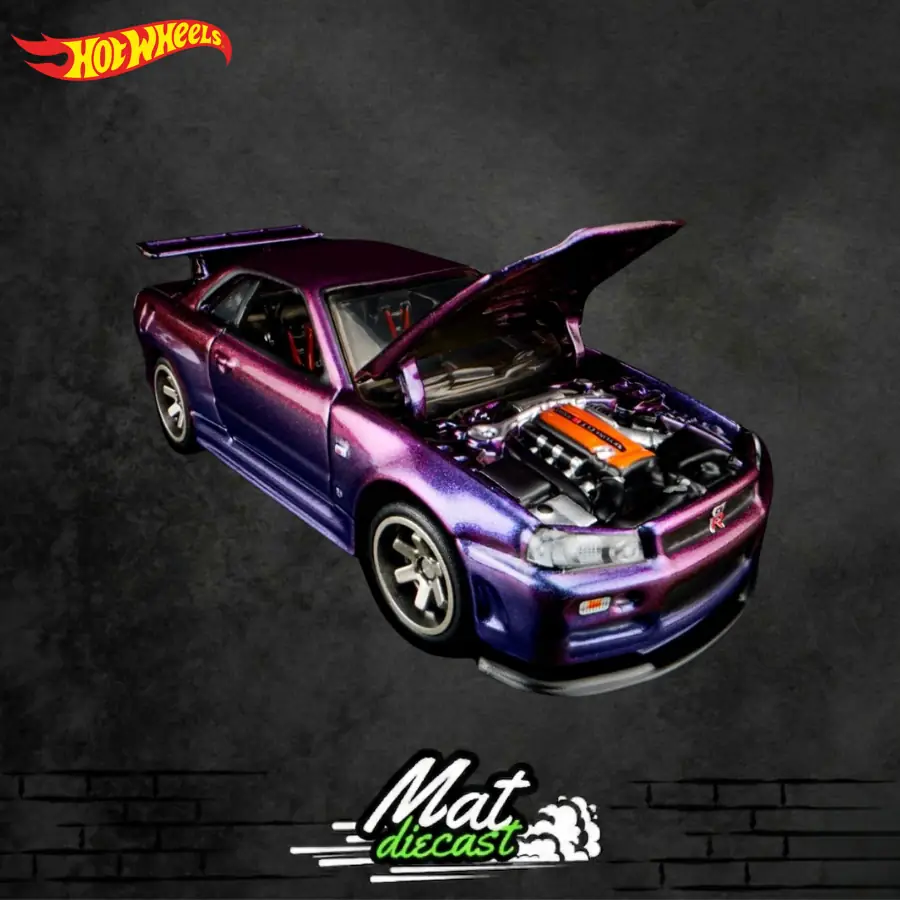 Hot Wheels RLC Nissan Skyline GT-R R34 2024 Midnight Purple