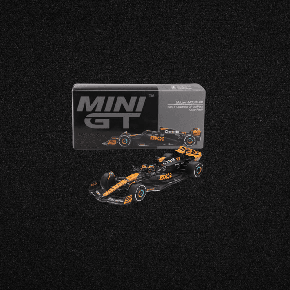 Mini GT 1/64 McLaren MCL60 Oscar Piastri 2023 F1 2023 Japanese GP 3rd Place 