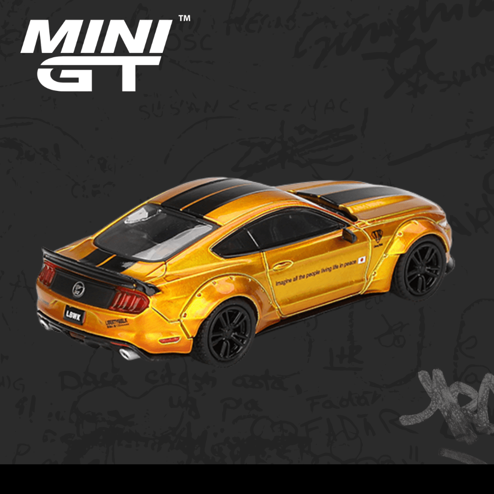 Mini GT 847 LB-WORKS FORD MUSTANG LB Gold