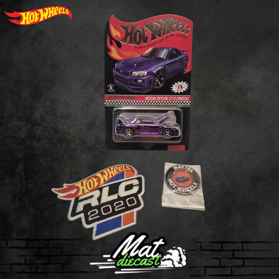 Hot Wheels RLC Nissan Skyline GT-R (R34) Spectraflame Purple