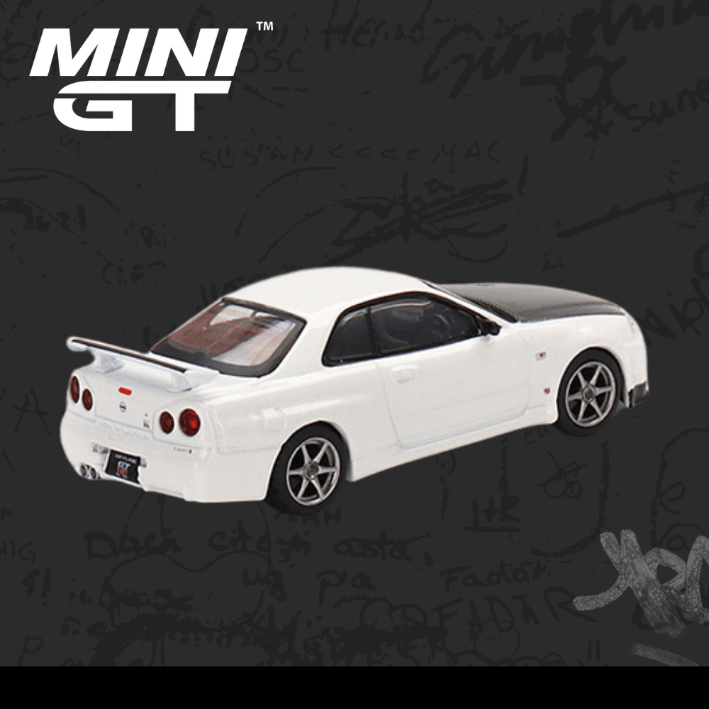 Mini Gt 501 Nissan Skyline GT-R (R34) V-Spec II N1 White
