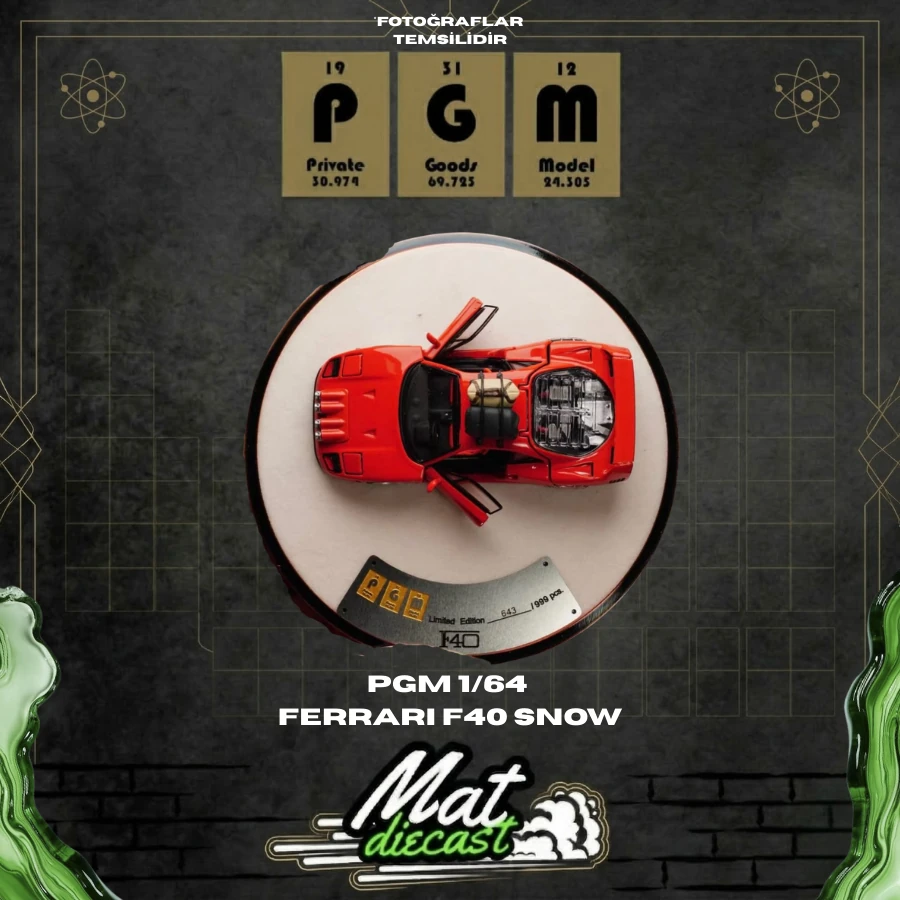 PGM 1/64 FERRARI F40 SNOW