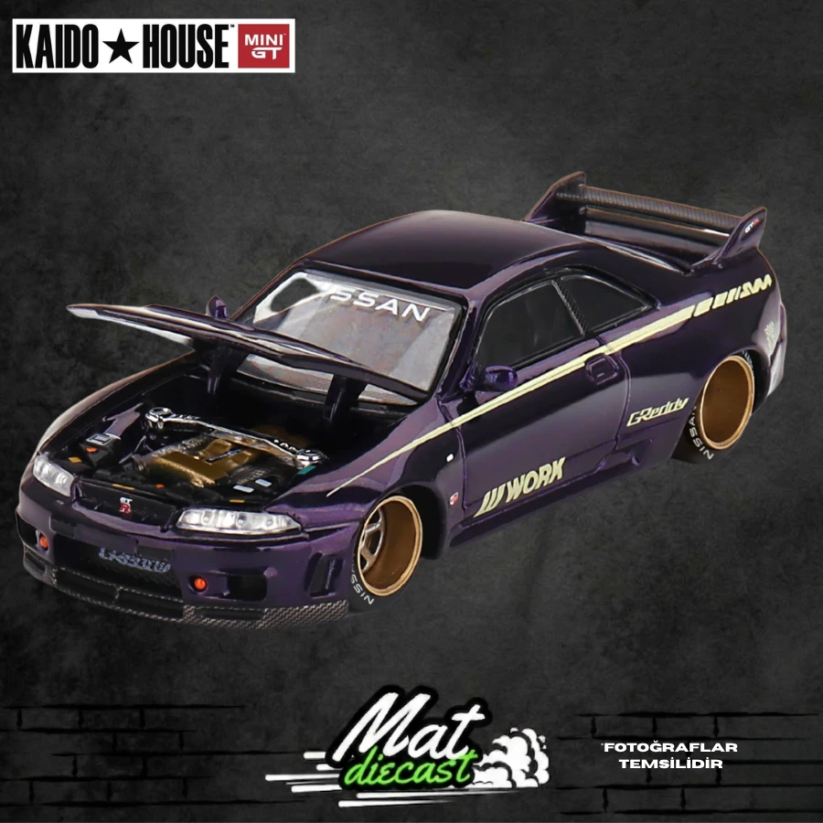 Mini GT x Kaido House No.072 Nissan Skyline GT-R (R33) Kaido Works