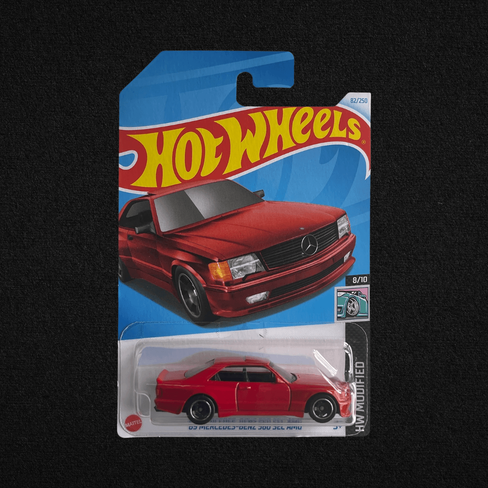 Hot Wheels Long Card Mercedes Benz 560 Sec 