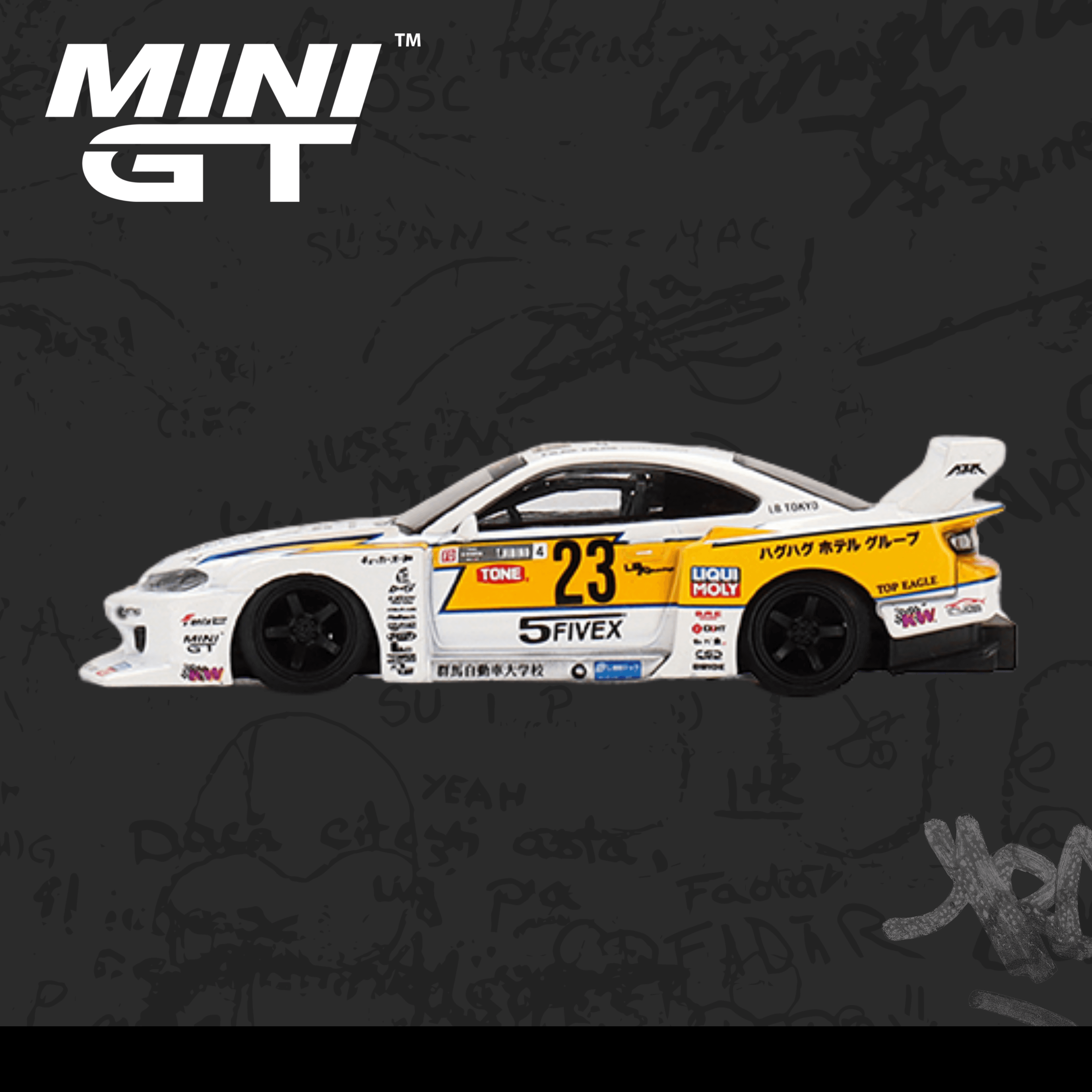Mini GT 434 LB-Super Silhouette Nissan S15 SILVIA #23 2021 Formula Drift Japan