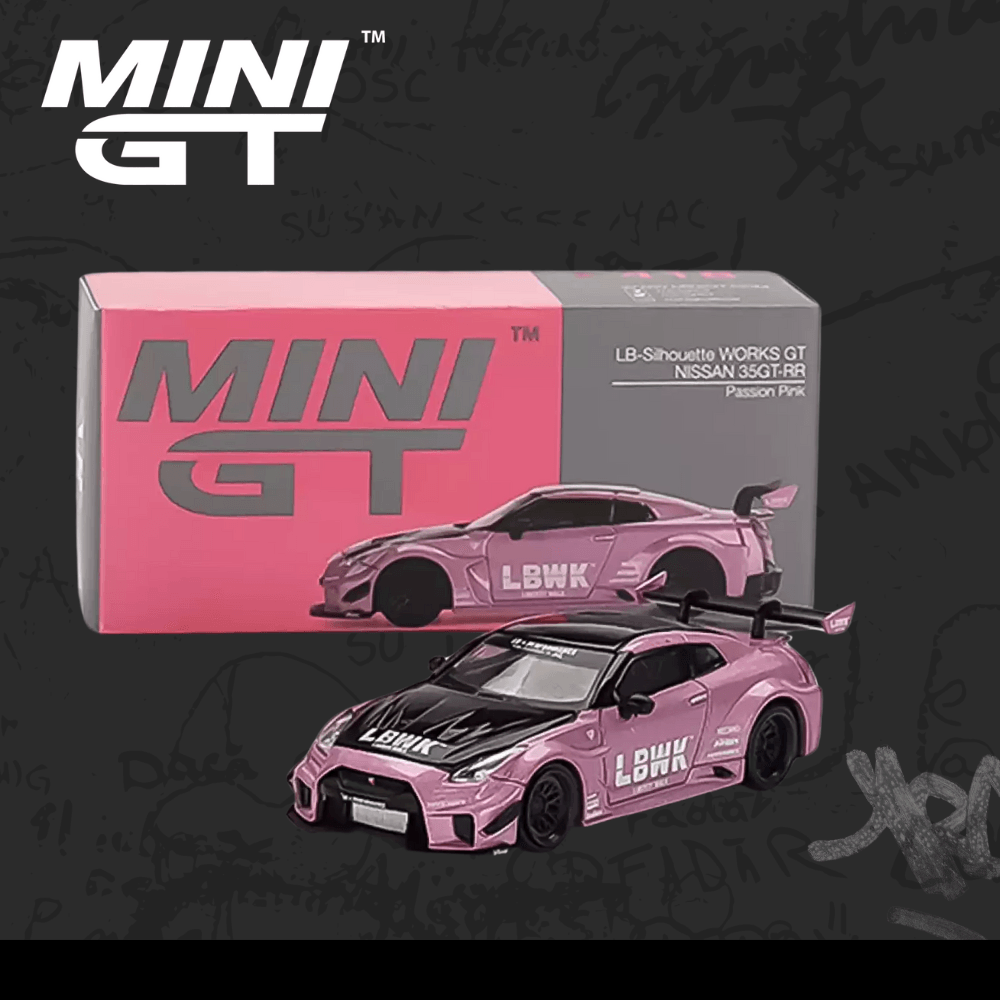 Mini GT 418 LB-Silhouette WORKS GT Nissan 35GT-RR Ver.2 Passion Pink 