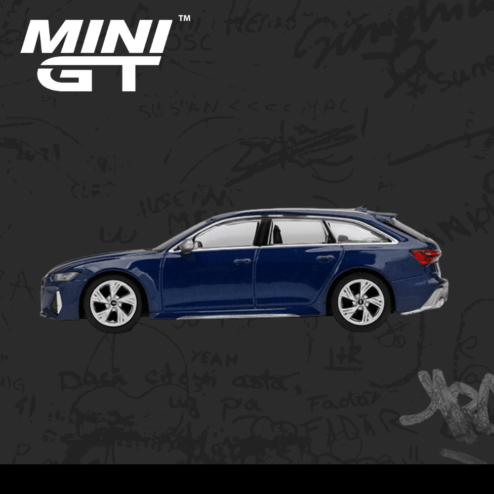 Mini Gt 186 Audi RS 6 Avant Navarra Blue Metallic