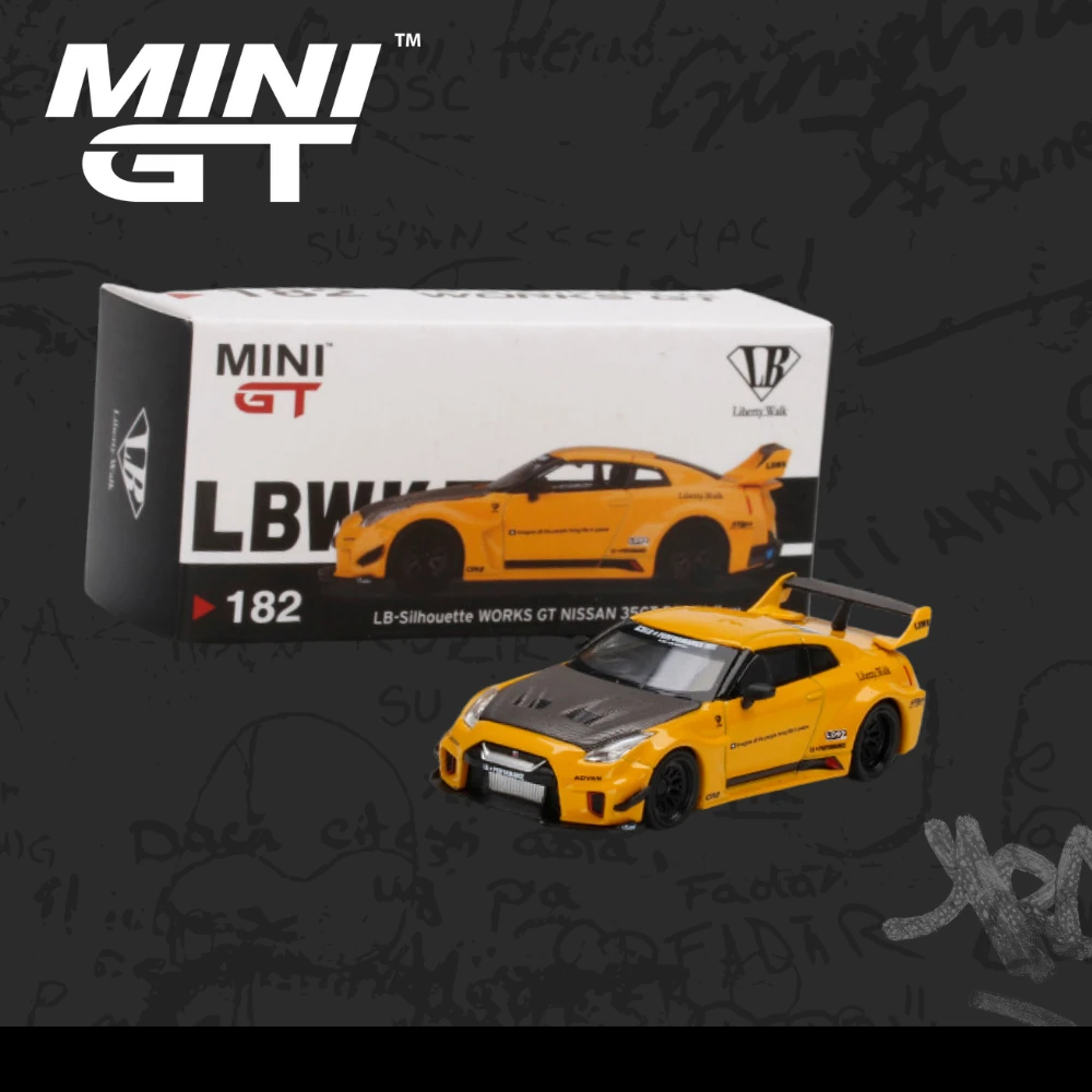 Mini Gt 182 LB-Silhouette WORKS GT NISSAN 35GT-RR Ver.1 Yellow
