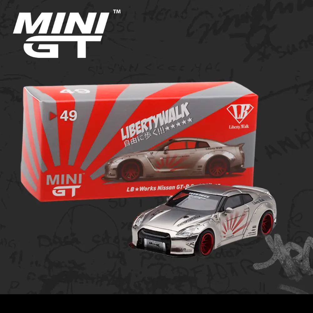 Mini Gt 49 LB☆WORKS Nissan GT-R (R35) Satin Silver-Matdiecast