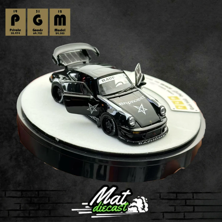 PGM 1/64 ポルシェ RWB930 Bapt Demon ブラック PGM 1:64 Porsche RWB 930 Baphomet Demon