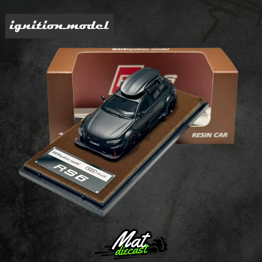 SUP qidian Model 1/64th Audi RS6 Avant (C7) wagon Matt Black