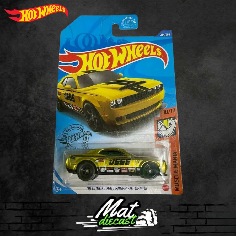 HOT WHEELS STH 78 DODGE CHALLENGER SRT DEMON YELLOW