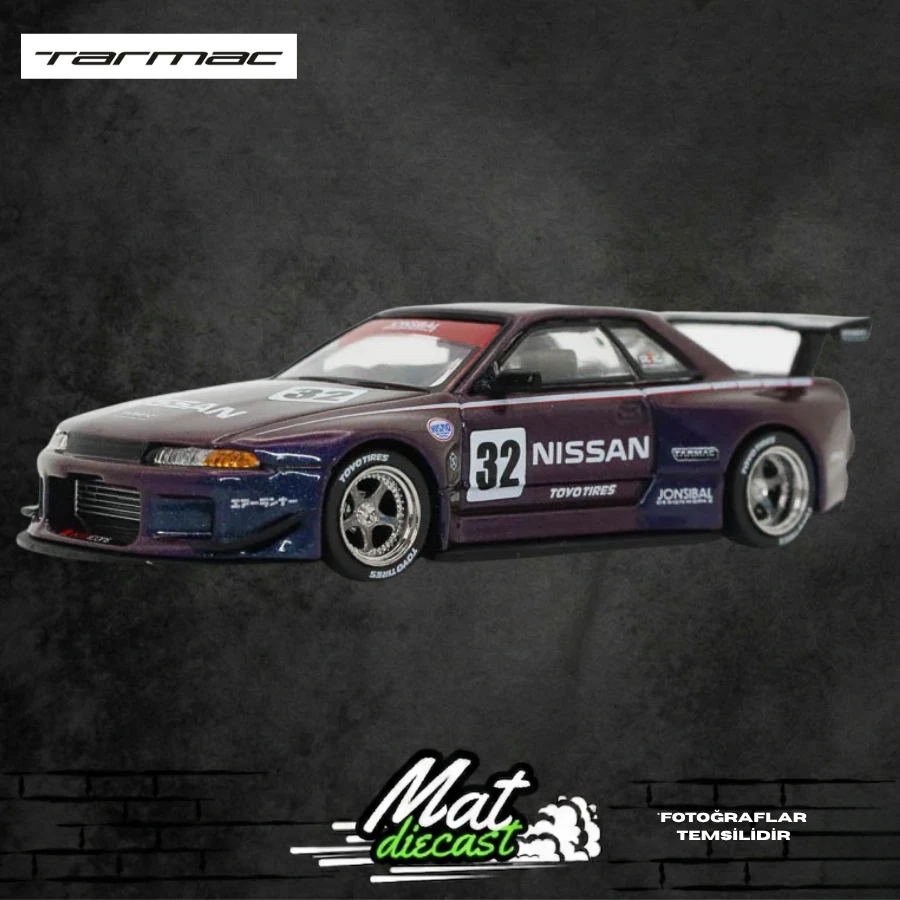 Tarmac Works Nissan Skyline R32 Widebody Jon Sibal – Midnight Purple