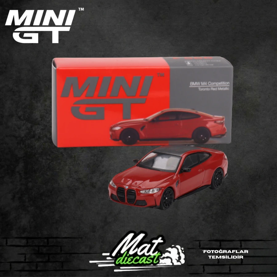 MINIGT 566 BMW M4 Competition (G82) Toronto Red Metallic