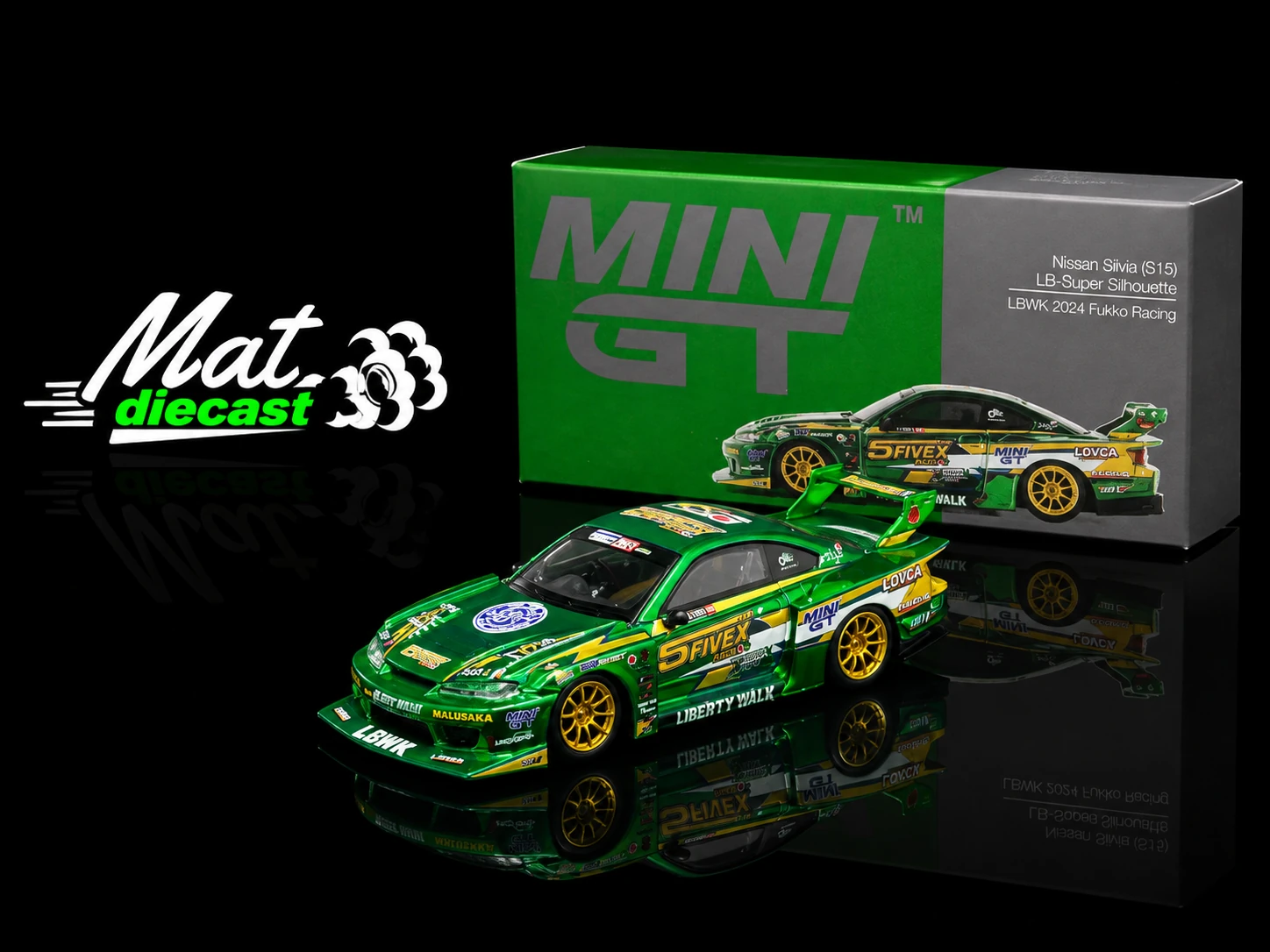 MINIGT 858 Nissan LB-Super Silhouette S15 SILVIA LBWK 2024 Fausto