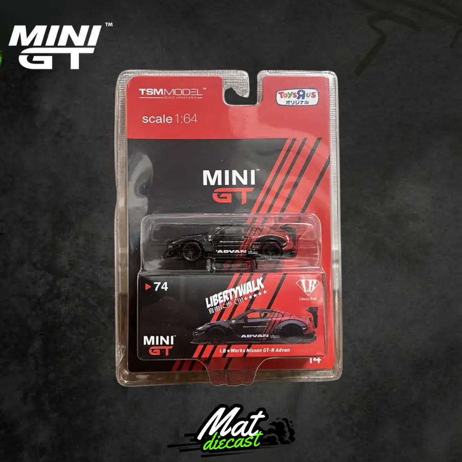 Minigt 74 Liberty Walk 1/64 GTR Advan Advan Toys R Us Limited Edition