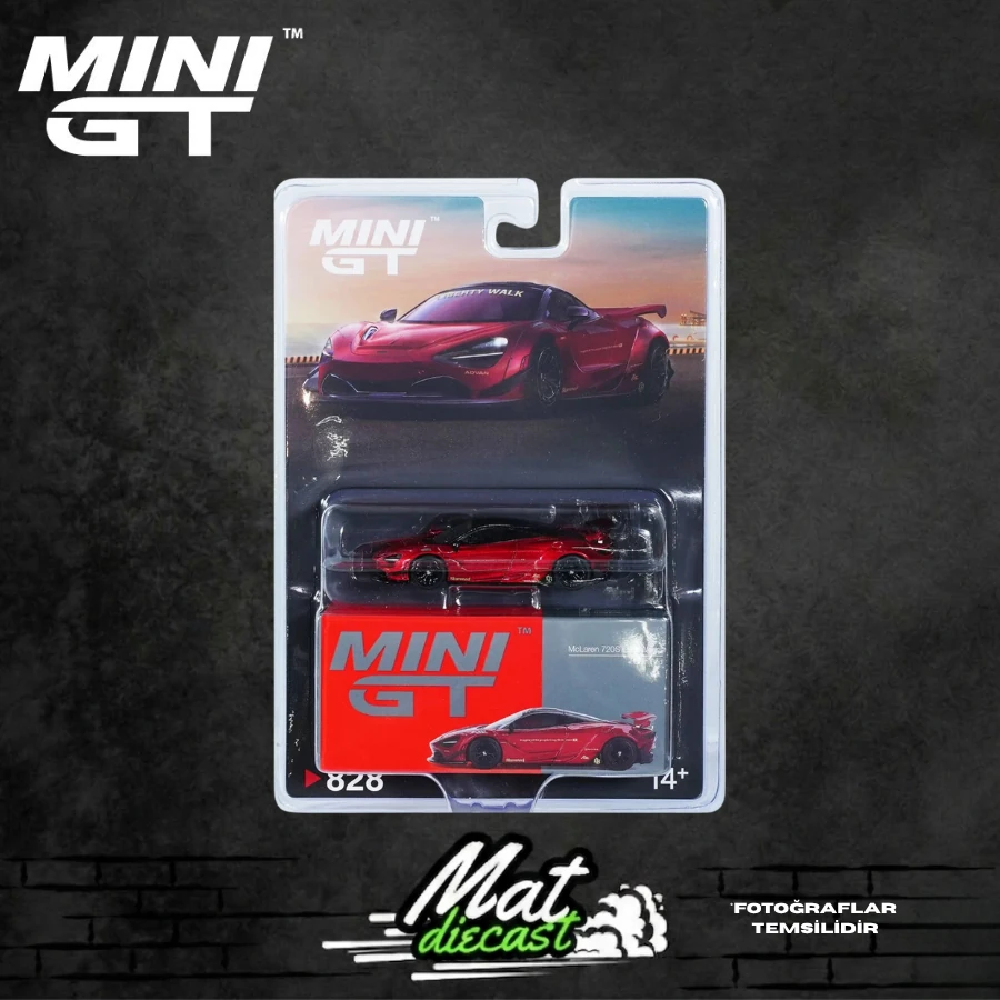 MINIGT 828 BLISTER McLaren 720S LB☆Works Gem Red
