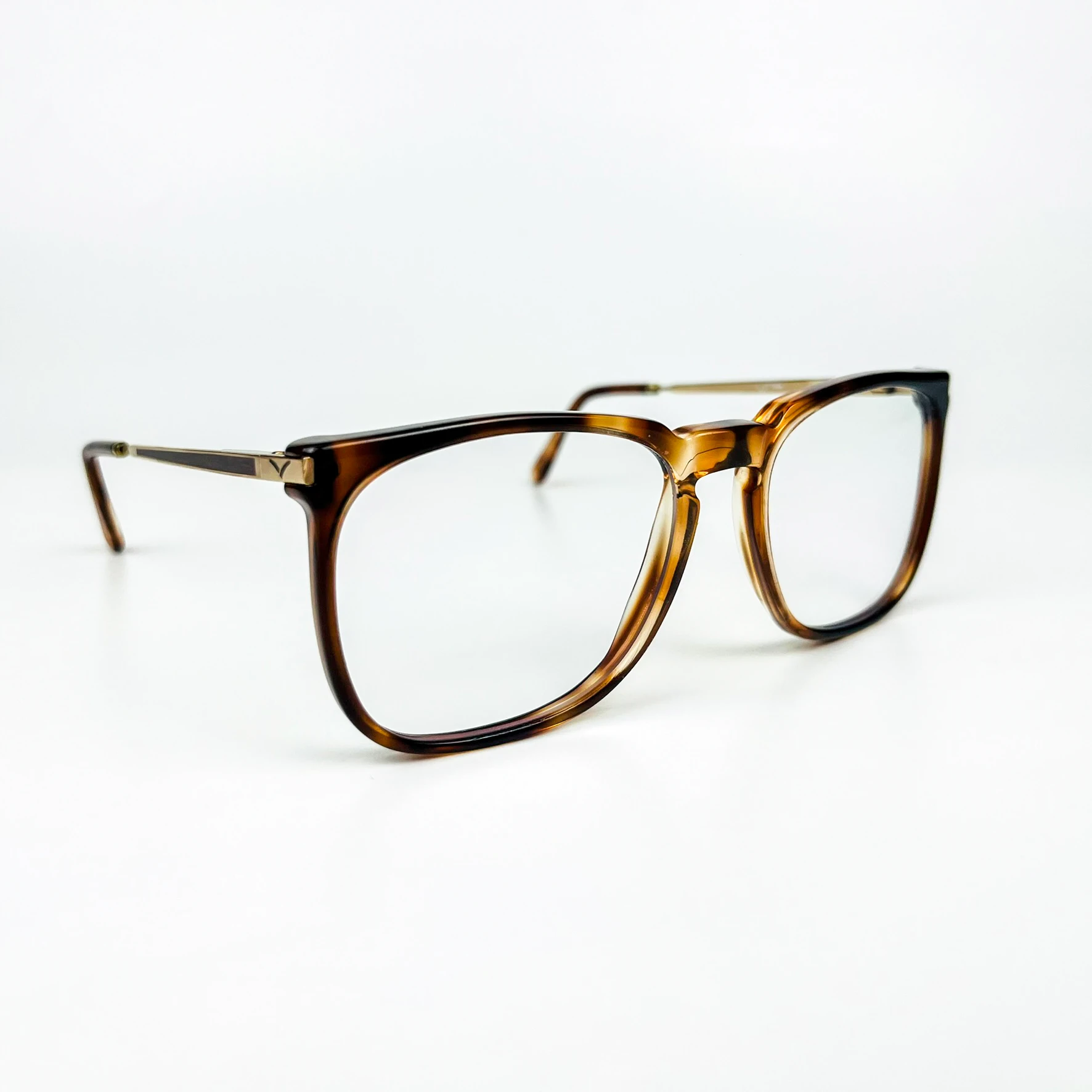 Mavi Işık Korumalı Vintage Gözlük – 80’ler Retro – Kahverengi Kemik Çerçeve