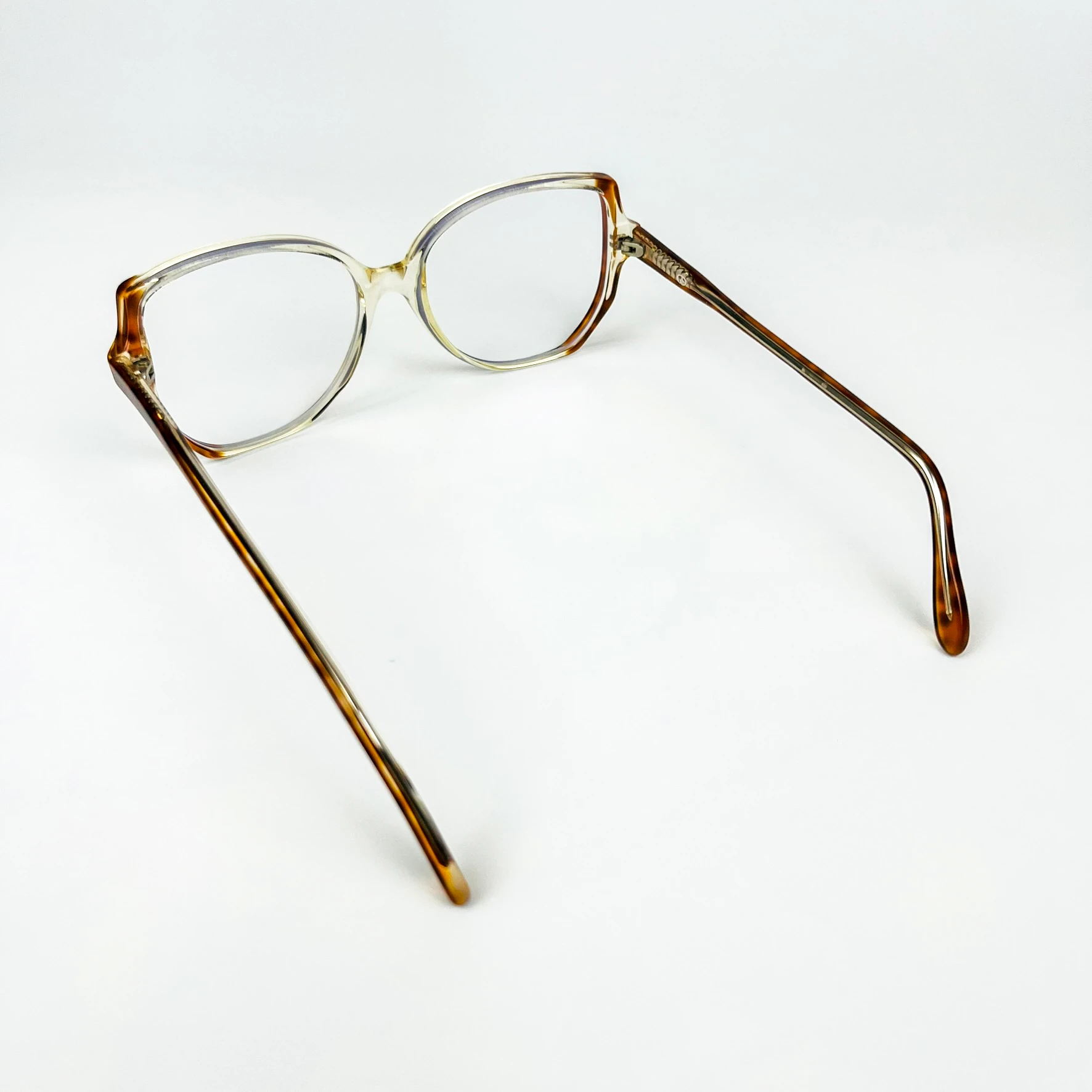 Mavi Işık Korumalı Vintage Gözlük – 70’ler Retro – Kahverengi Kemik Çerçeve